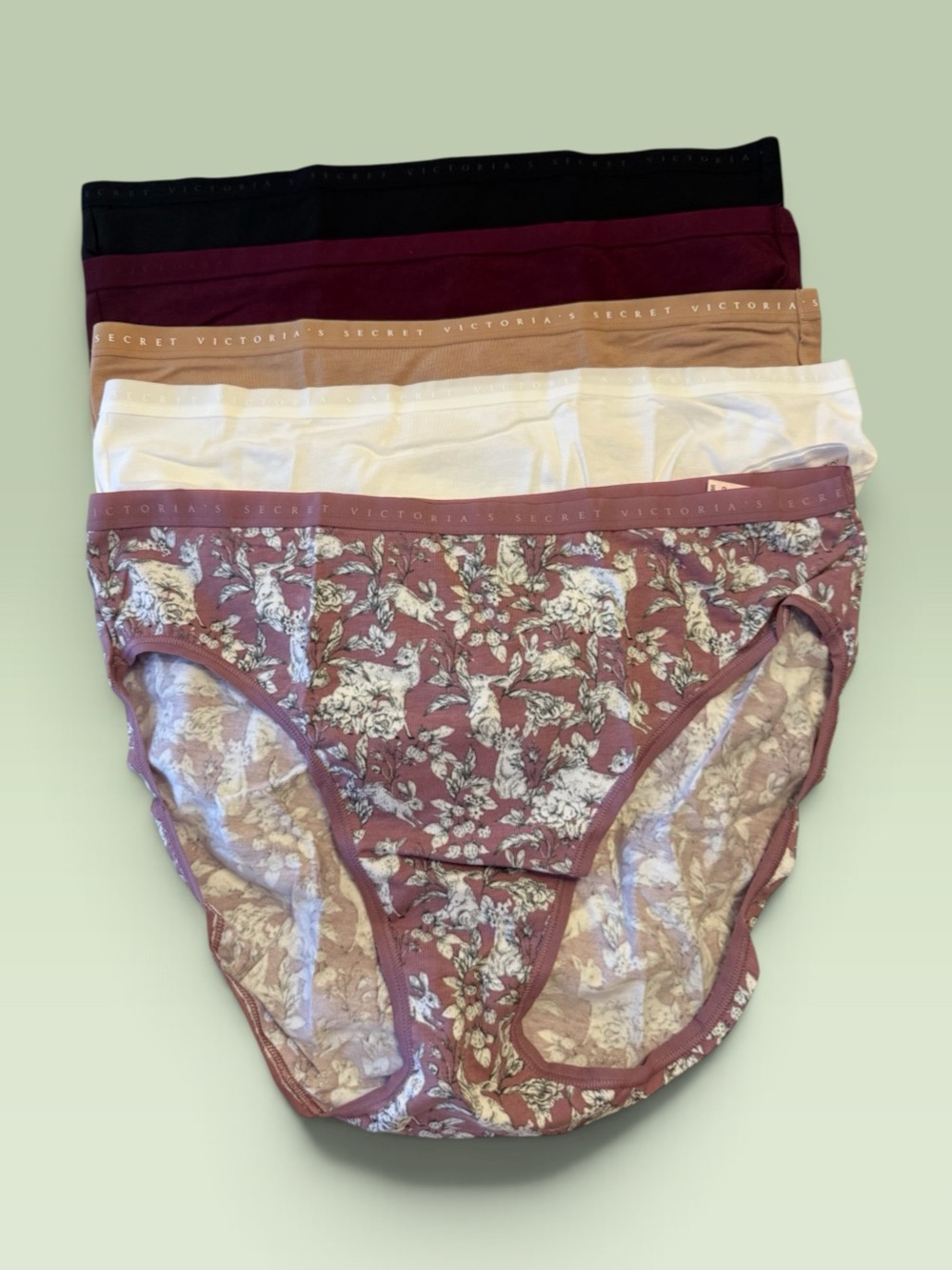 Victoria’s Secret High Leg Brief Cotton Panty ~ Size X-Large ( Lot of 5 )